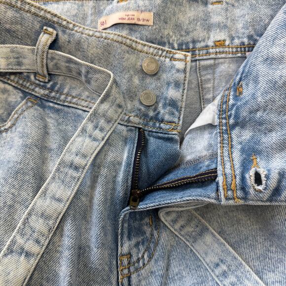 SO acid wash high rise mom Jeans size 13/31W - Picture 3 of 8